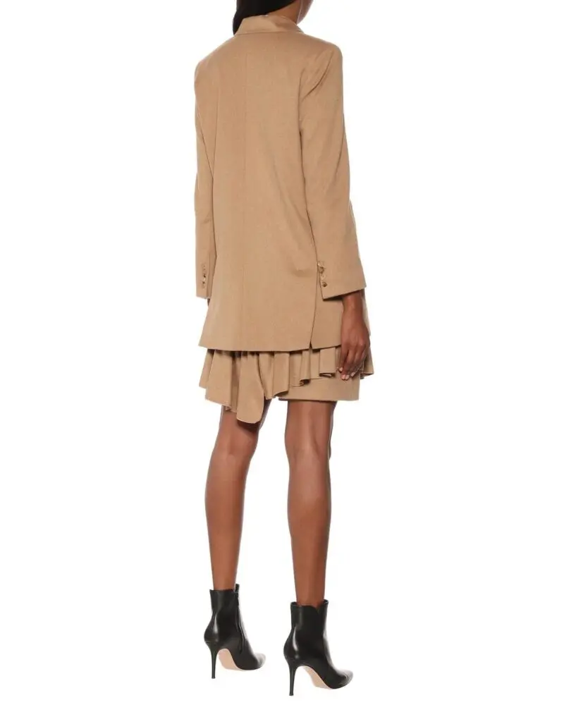Max Mara Eva One-Button Front Peak-Lapel Wool Jacket - Image 5