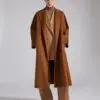 Max Mara Labbro Relaxed-Fit Cashmere Coat In Tobacco-20237642