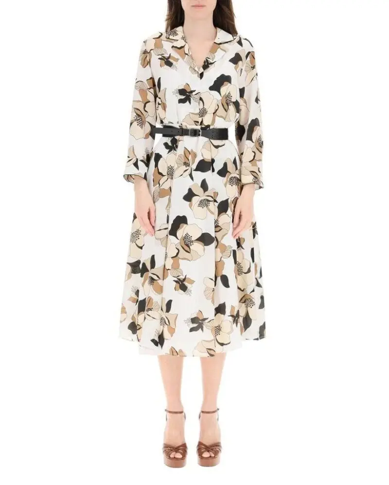 Max Mara Studio Floral Print Midi Dress - Image 3