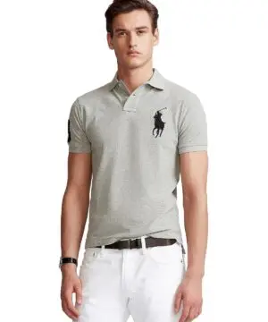 Polo Ralph Lauren Big Pony Custom Slim Fit Mesh Polo Shirt-20254019