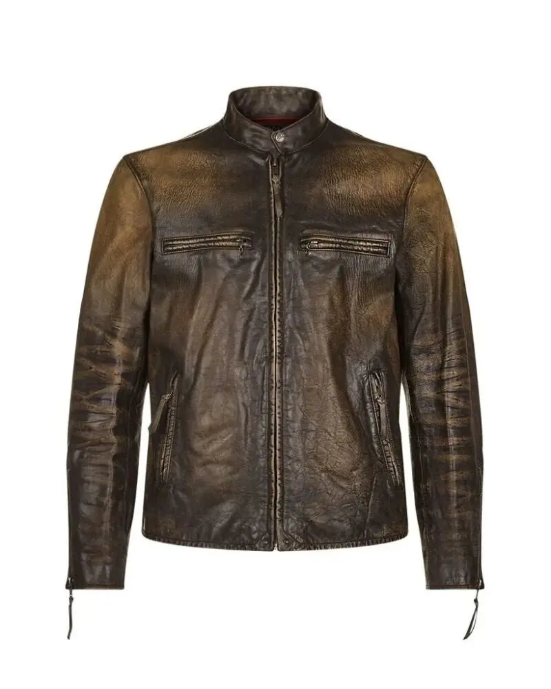 Polo Ralph Lauren Distressed Leather Jacket-20249711