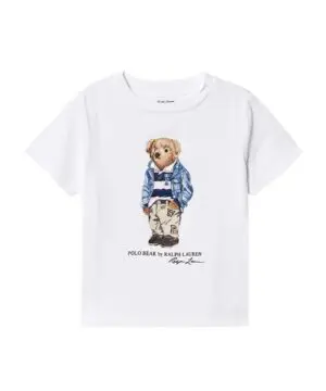 Polo Ralph Lauren Preppy Bear Baby T-Shirt White-20241679