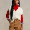 Polo Ralph Lauren Sleeveless Cable-Knit Sweater In Beige-20236770