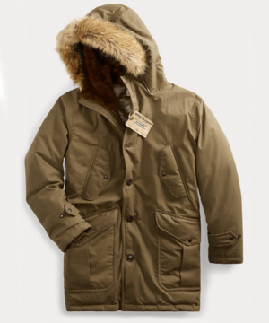 RRL Men's Green Shearling-Trim Down Parka-20245480