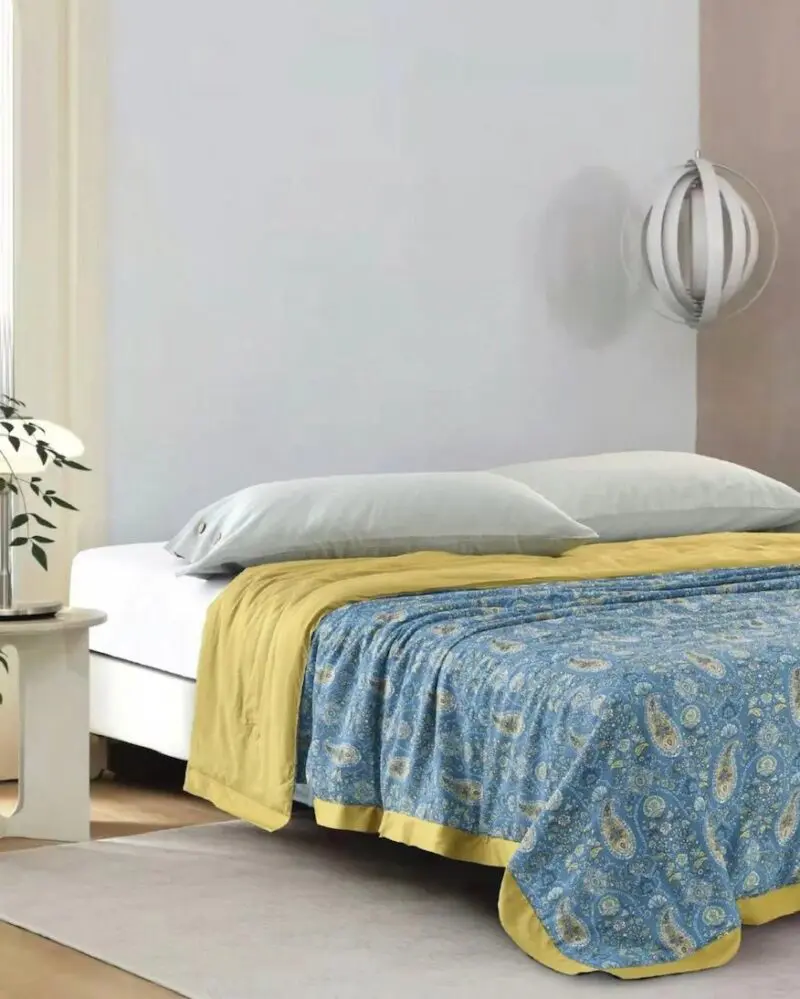 Ralph Lauren Home Paisley Series Cool Comforter In Soft Blue Multi - Image 3