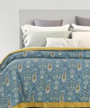 Ralph Lauren Home Paisley Series Cool Comforter In Soft Blue Multi-20241687