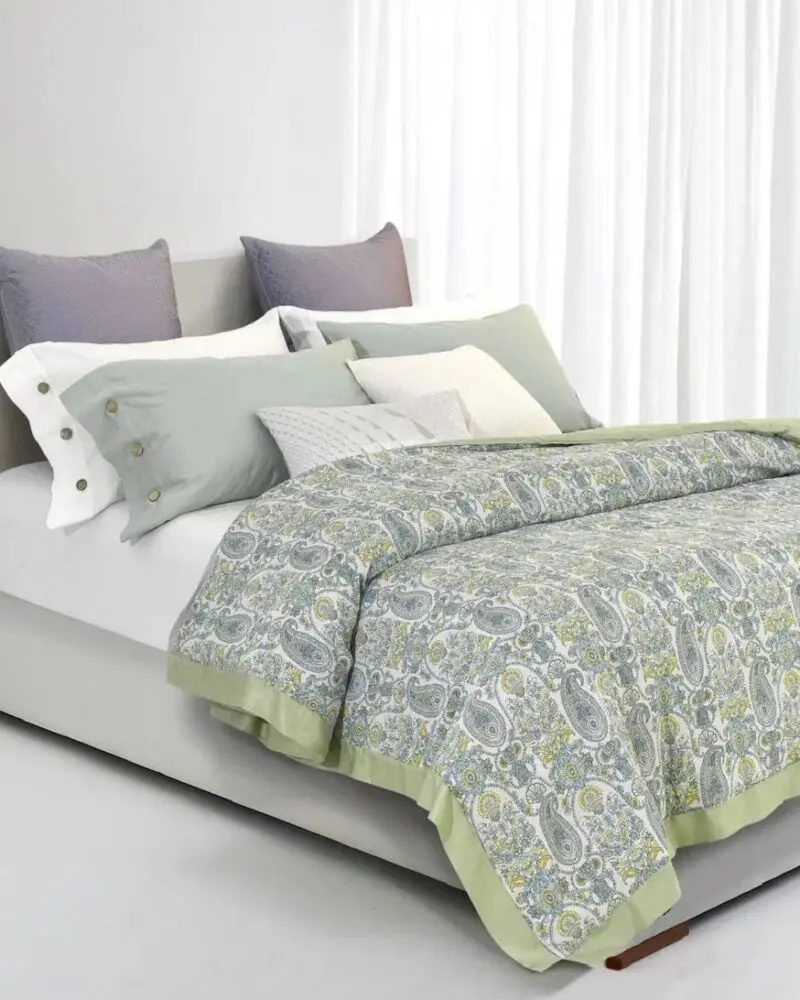 Ralph Lauren Home Paisley Series Cool Comforter In Soft Green Multi - Image 3