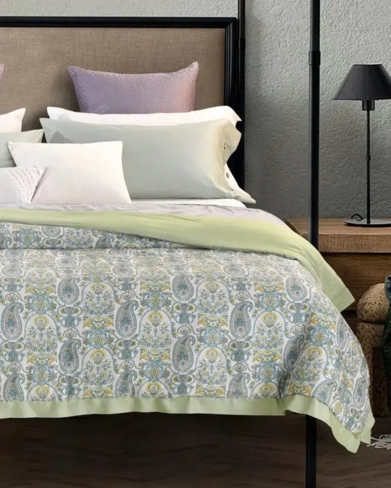 Ralph Lauren Home Paisley Series Cool Comforter In Soft Green Multi-20241692