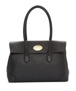 Roberto Cavalli Foldover Leather Shoulder Bag-20223713
