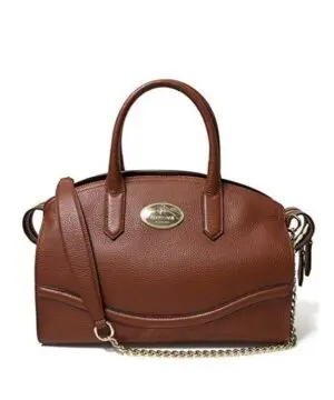 Roberto Cavalli Women's Leather Satchel Handbag Cognac-20223720