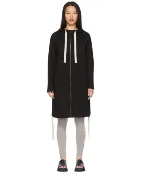 S Max Mara Black Adesso Zip-Up Hoodie-20237959