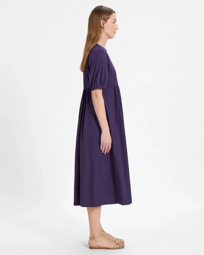 S Max Mara Cotton Poplin Purple Dress - Image 3