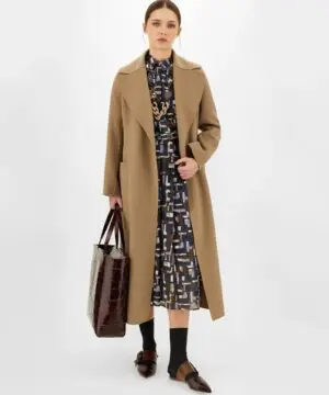 S Max Mara Wool Coat, Gold-20246634