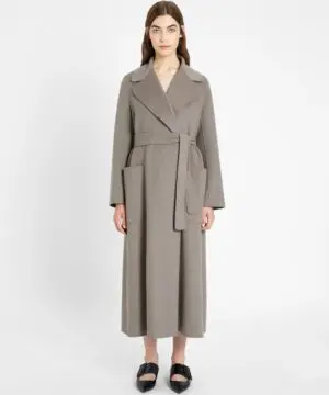 S Max Mara Wool Coat, Medium Grey-20246643