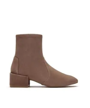 Stuart Weitzman Accordion Brown Suede Bootie-20239009