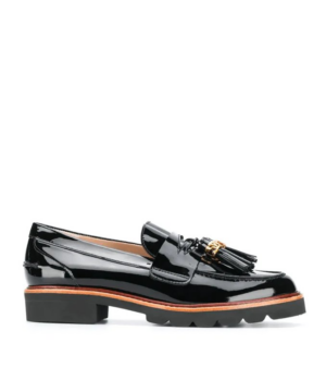 Stuart Weitzman Manila Signature Loafers In Black-20247952