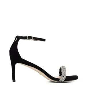 Stuart Weitzman Nudistcurve 75 Crystal Ankle Strap Sandals-20242315