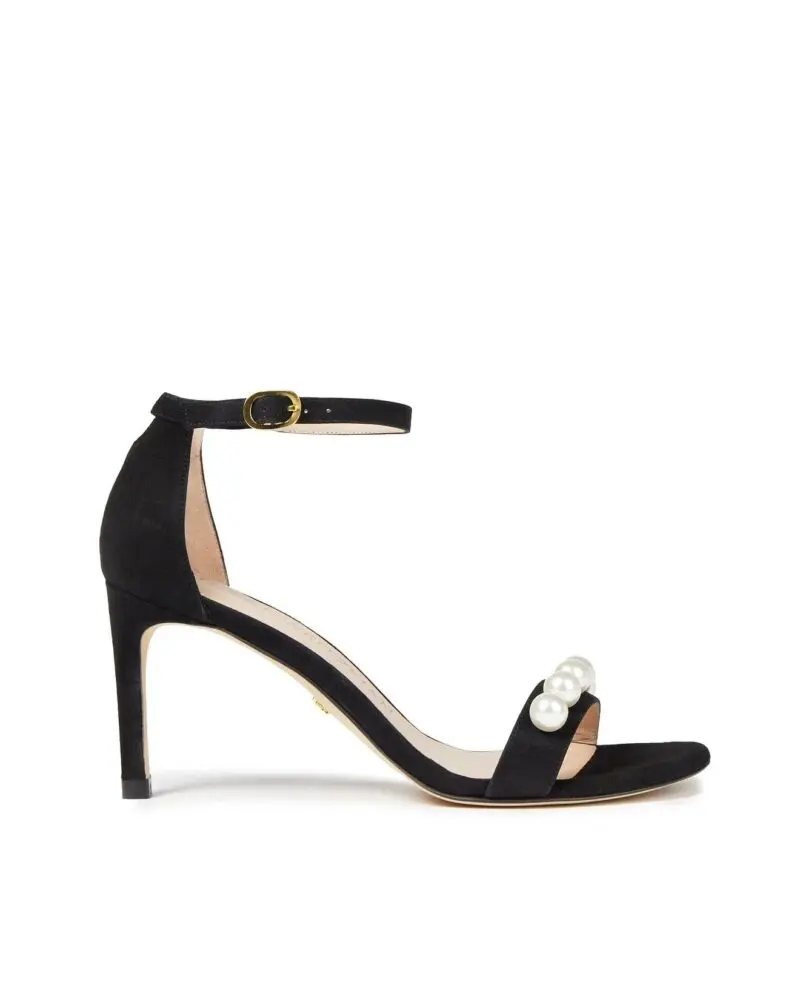 Stuart Weitzman Nunaked-Embellished Suede Sandals-20242370