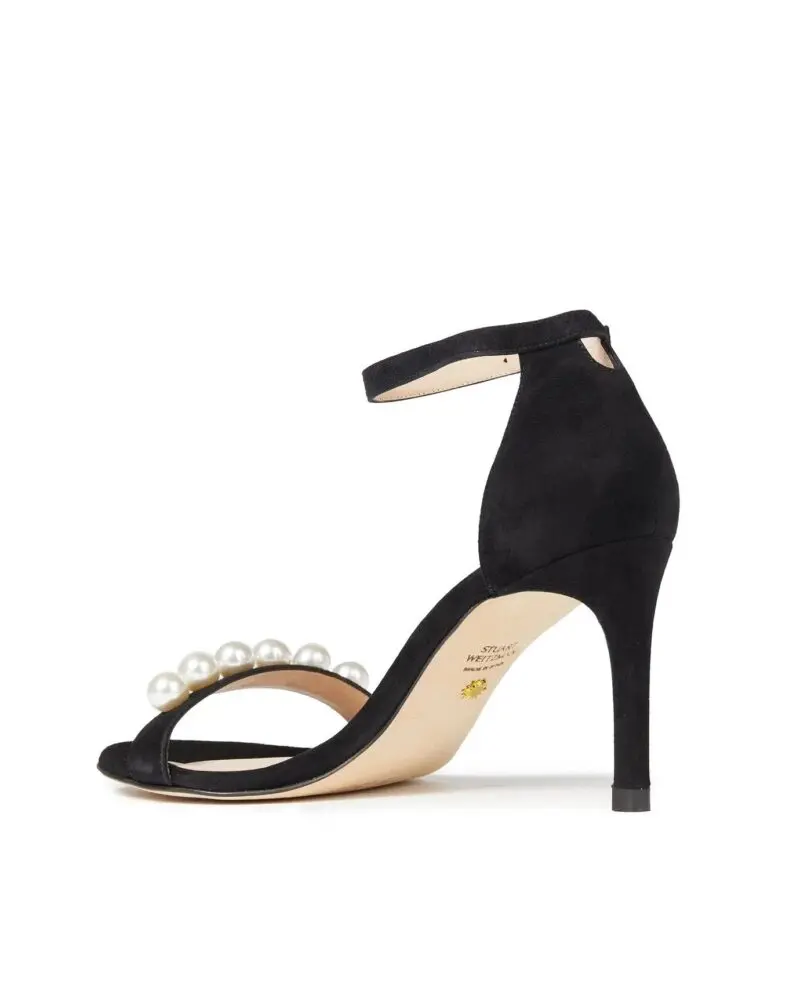 Stuart Weitzman Nunaked-Embellished Suede Sandals - Image 4