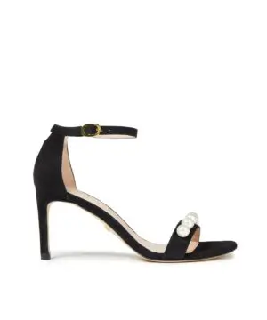 Stuart Weitzman Nunaked-Embellished Suede Sandals-20242376