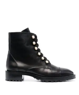 Stuart Weitzman Reysen Leather Combat Boots-20247925