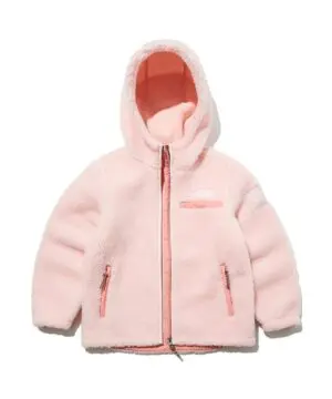 The North Face Kids "Save the Earth" Fleece Hoodie In Pink-20238279