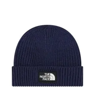The North Face Logo Box Cuffed Beanie In Navy-20245642