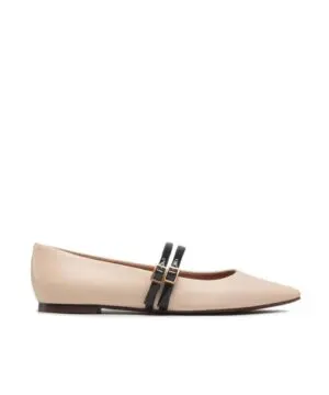 Tory Burch 2 Band 5mm Pointy Toe Flats-20248262