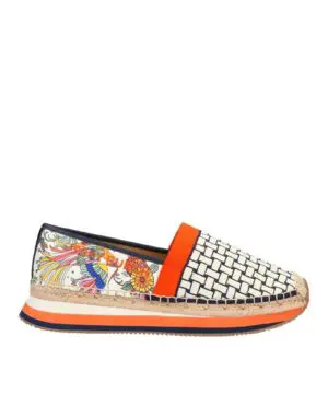 Tory Burch Animal Printed Espadrilles In Orange-20247562