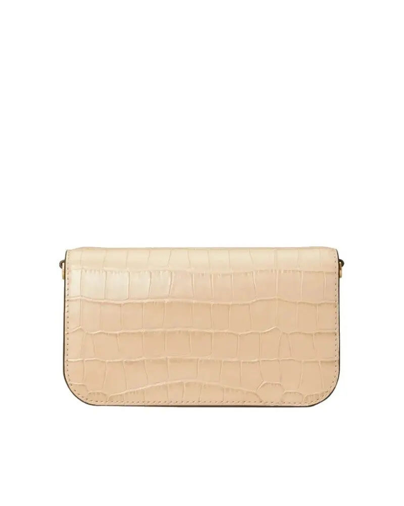 Tory Burch Eleanor Crocodile-Embossed Phone Crossbody Bag - Image 4
