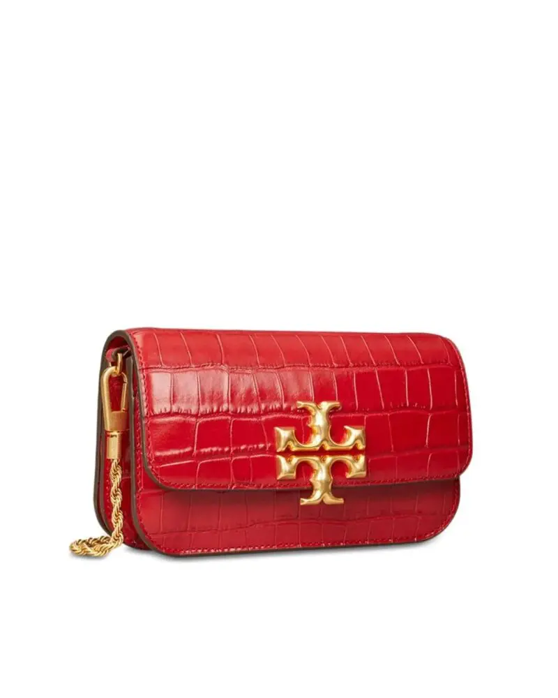 Tory Burch Eleanor Crocodile-Embossed Phone Crossbody Bag - Image 7