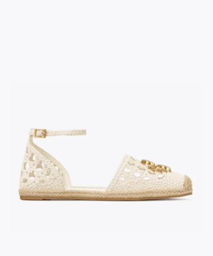 Tory Burch Eleanor Woven D'Orsay Flat Espadrille-20255175