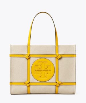 Tory Burch Ella Canvas Quadrant Knot Tote Bag-20253766