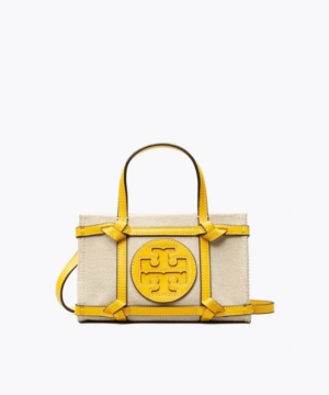 Tory Burch Ella Canvas Quadrant Micro Tote Bag-20253754