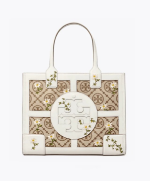 Tory Burch Ella T Monogram Embroidered Mini Tote Bag-20256941