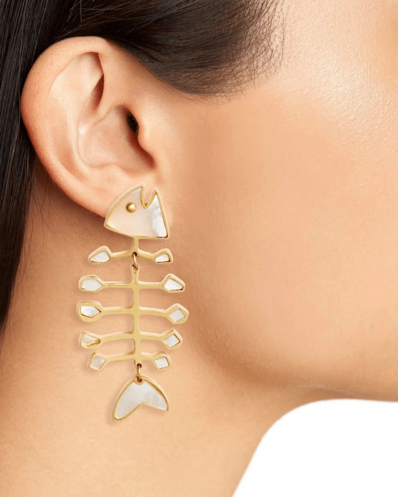 Tory Burch Fish Multi-Color Mismatched Earring - Image 2