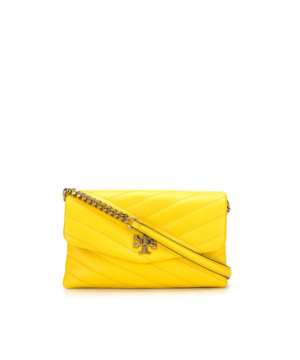 Tory Burch Kira Chevron Chain Wallet Crossbody Bag, Yellow-20253682