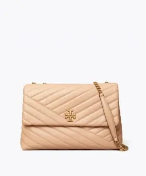 Tory Burch Kira Chevron Convertible Shoulder Bag, Devon Sand-20253432
