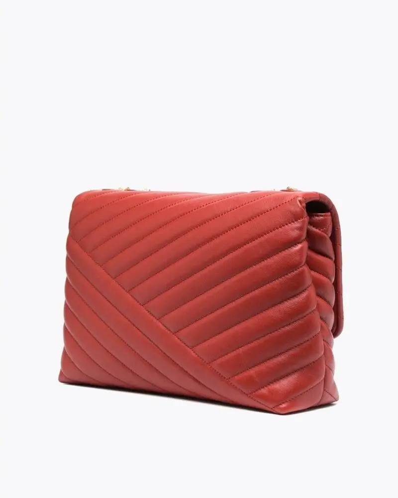 Tory Burch Kira Chevron Convertible Shoulder Bag, Red - Image 3