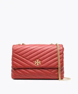 Tory Burch Kira Chevron Convertible Shoulder Bag, Red-20253417