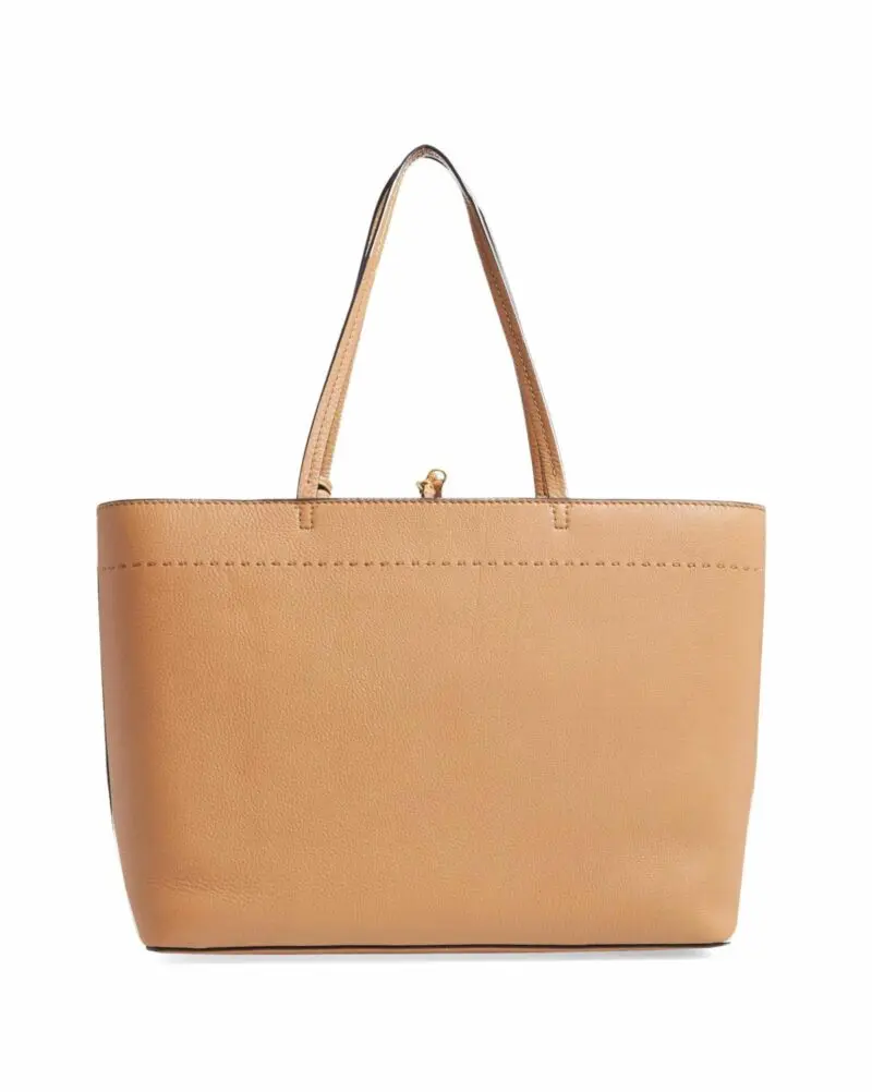 Tory Burch McGraw Leather Tote, Dk Tiramisu - Image 3