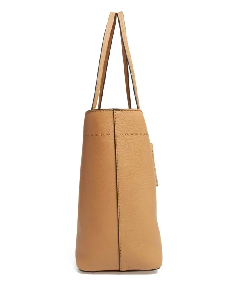Tory Burch McGraw Leather Tote, Dk Tiramisu - Image 4