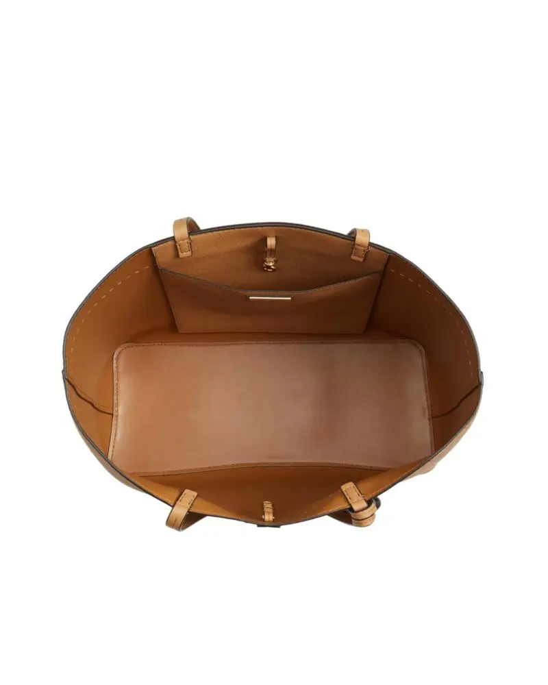 Tory Burch McGraw Leather Tote, Dk Tiramisu - Image 5