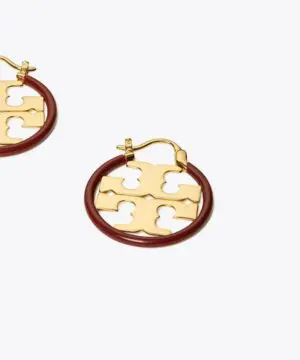 Tory Burch Miller Enamel Small Hoop Earring, Enamel-20251242