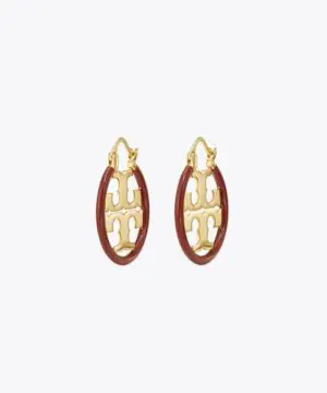 Tory Burch Miller Enamel Small Hoop Earring, Enamel-20251243