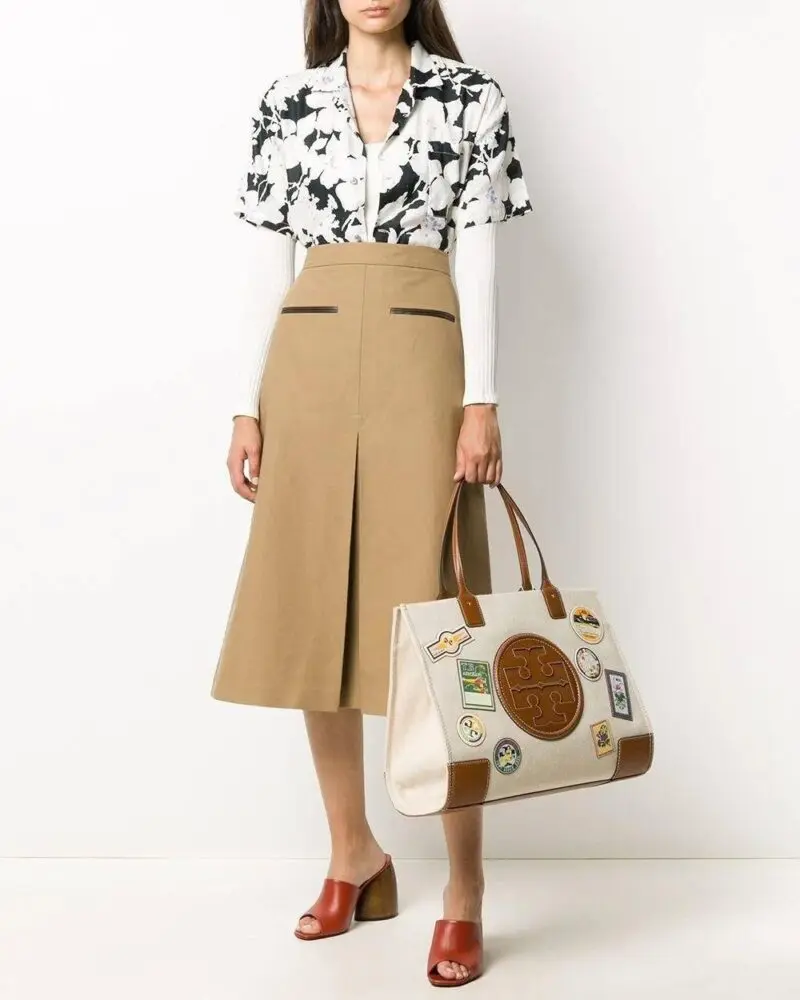 Tory Burch Natural Ella Patches Tote Bag - Image 2