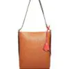 Tory Burch Perry Leather Bucket Bag, Light Umber-20253702