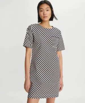 Tory Burch Pocket Stripe T-Shirt Dress-20240263
