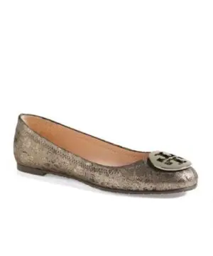 Tory Burch Powder Cheetah Print Reva Logo Ballet Flats-20228647