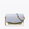 Tory Burch Robinson Color-Block Mini Shoulder Bag, Cloud Blue-20257043